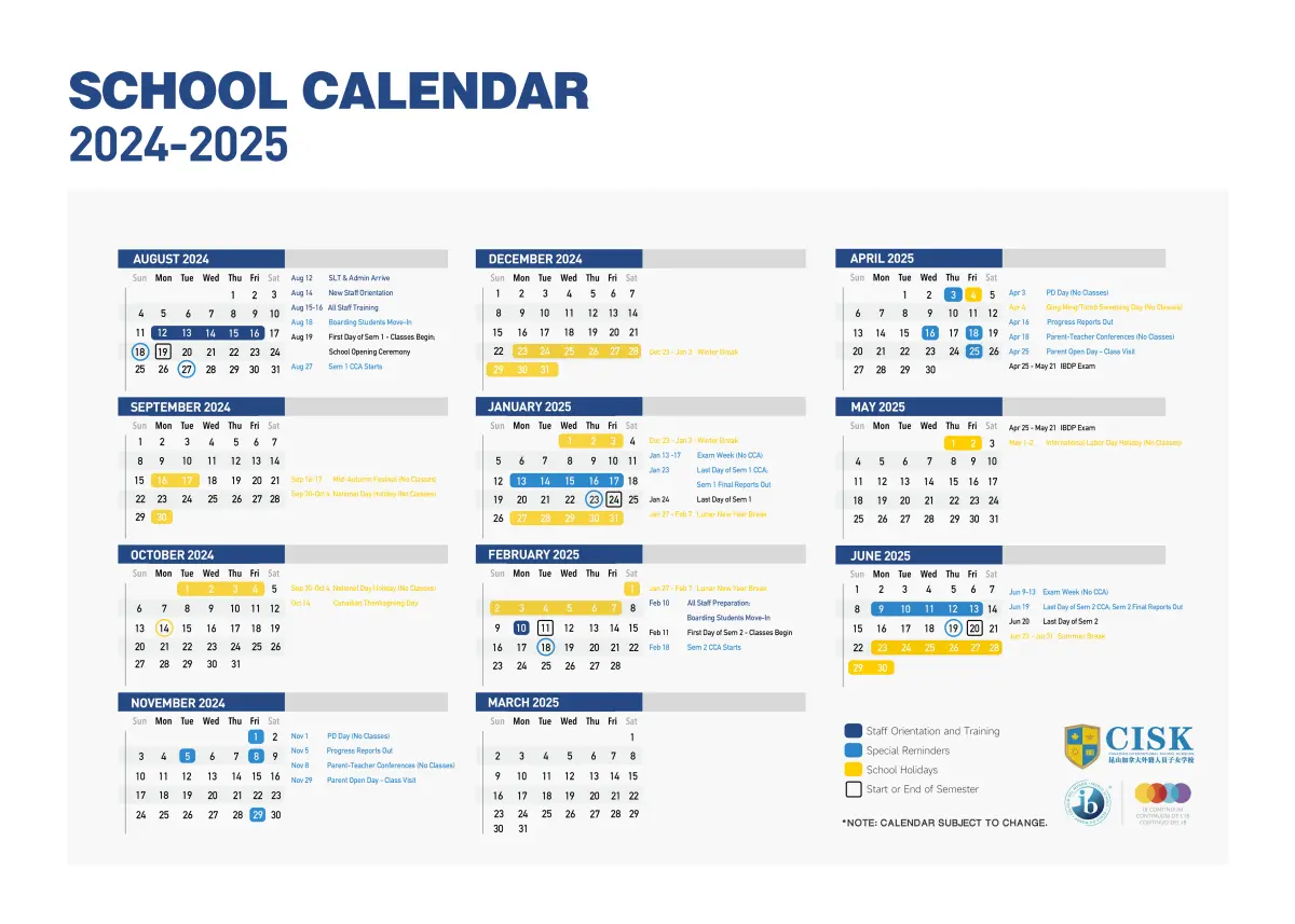 CISK-Calendar